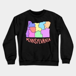 USA state: Pennsylvania Crewneck Sweatshirt